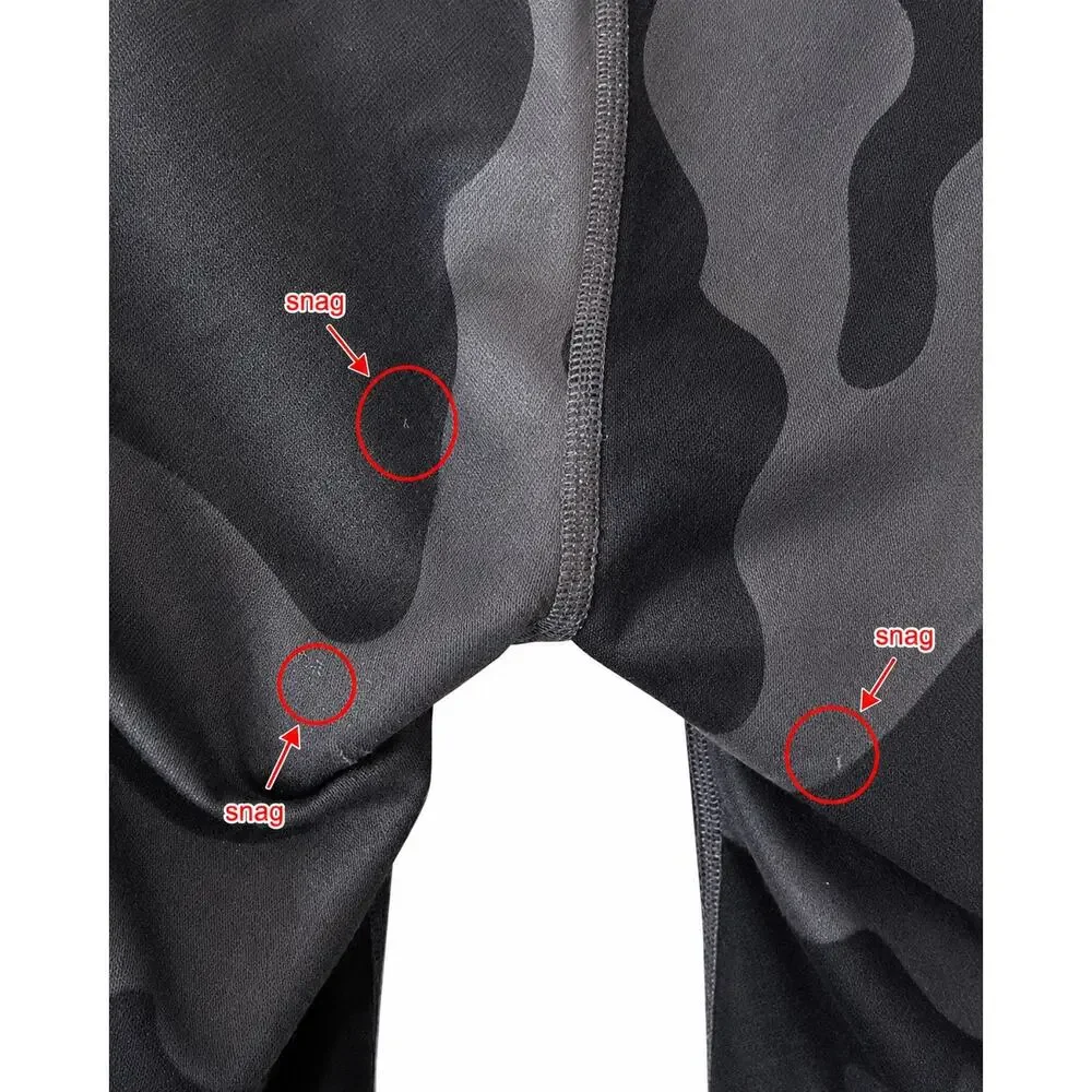 Alo Yoga Airbrush Capri Leggings Women’s Size Not Marked Black Camo Pilatescore